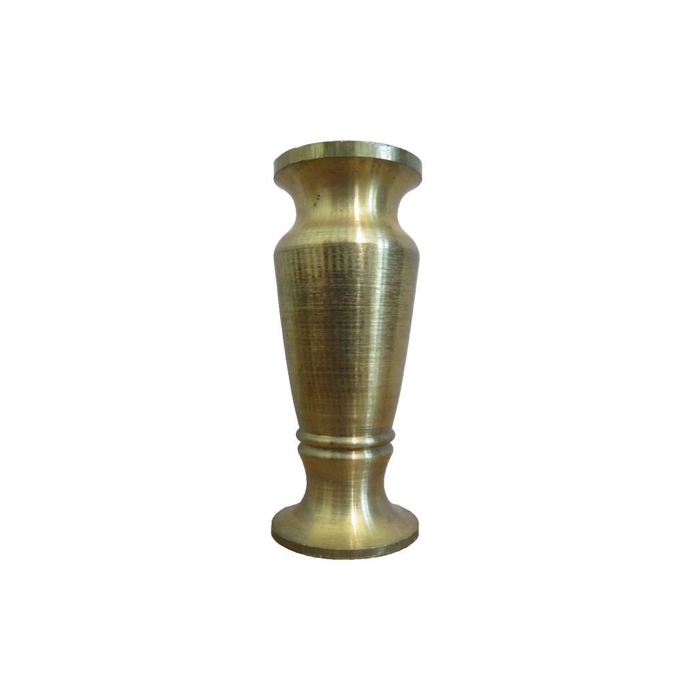 Vintage Miniature Dollhouse Solid Brass Vase 2.25"‎